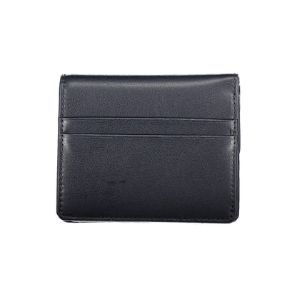 Wallet by Tommy Hilfiger for women in polyethylene blue showcases a discerning silhouette, artfully capturing the essence of Polyethylene Wallet with its functional coin-purse.