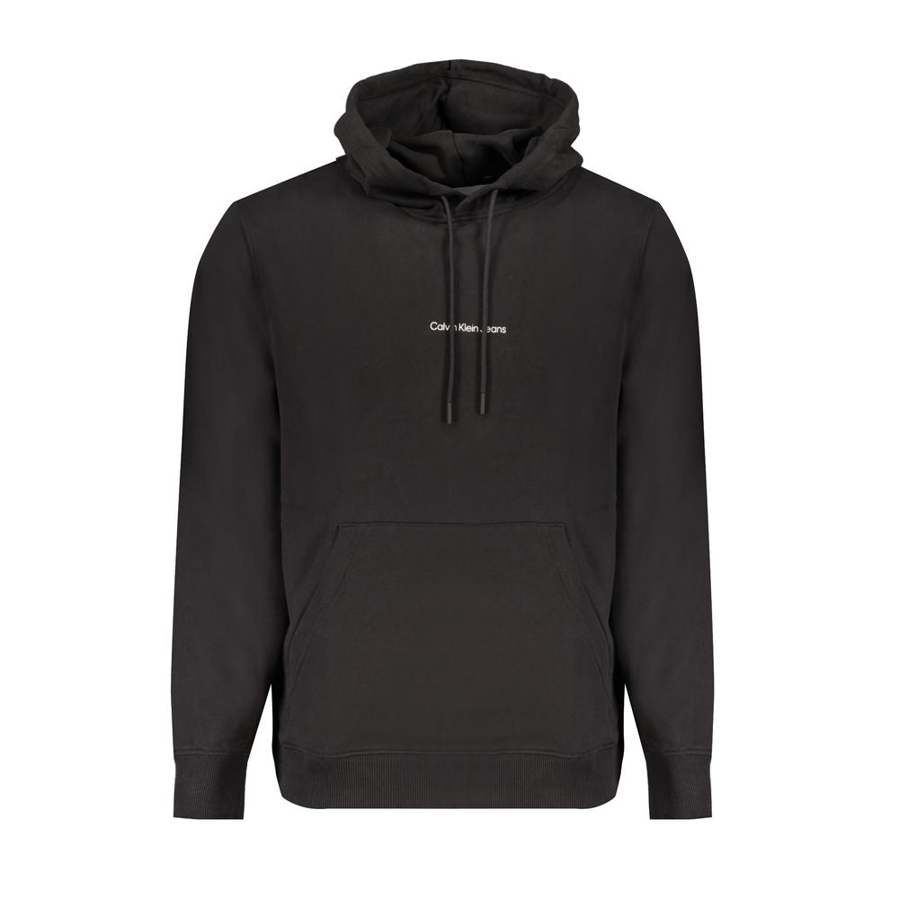 Hooded Sweatshirt Hoodie by Calvin Klein for men in cotton black & print showcases a city-ready silhouette, artfully detailed with a signature hooded neckline and for a city-ready finish.
