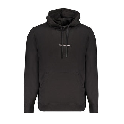 Hooded Sweatshirt Hoodie by Calvin Klein for men in cotton black & print showcases a city-ready silhouette, artfully detailed with a signature hooded neckline and for a city-ready finish.