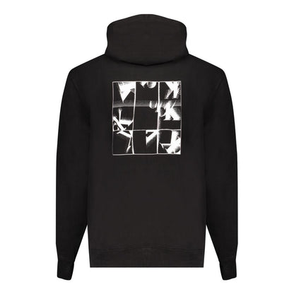 Hooded Sweatshirt Hoodie by Calvin Klein for men in cotton black & print features a authentic silhouette, showcasing a sophisticated and authentic detail for a refined finish.