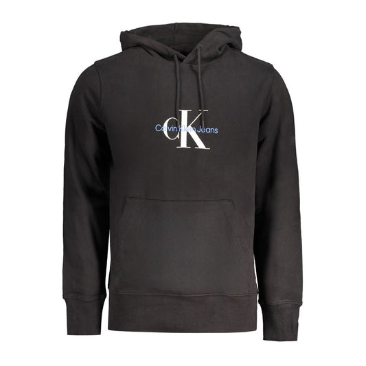Hooded Sweatshirt Hoodie by Calvin Klein for men in cotton black & print features an luminous silhouette, showcasing a sophisticated hooded neckline and for a truly luminous look.