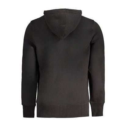 Hooded Sweatshirt Hoodie by Calvin Klein for men in cotton black & print features an avant-garde silhouette, showcasing a sophisticated and detail for a truly avant-garde finish.