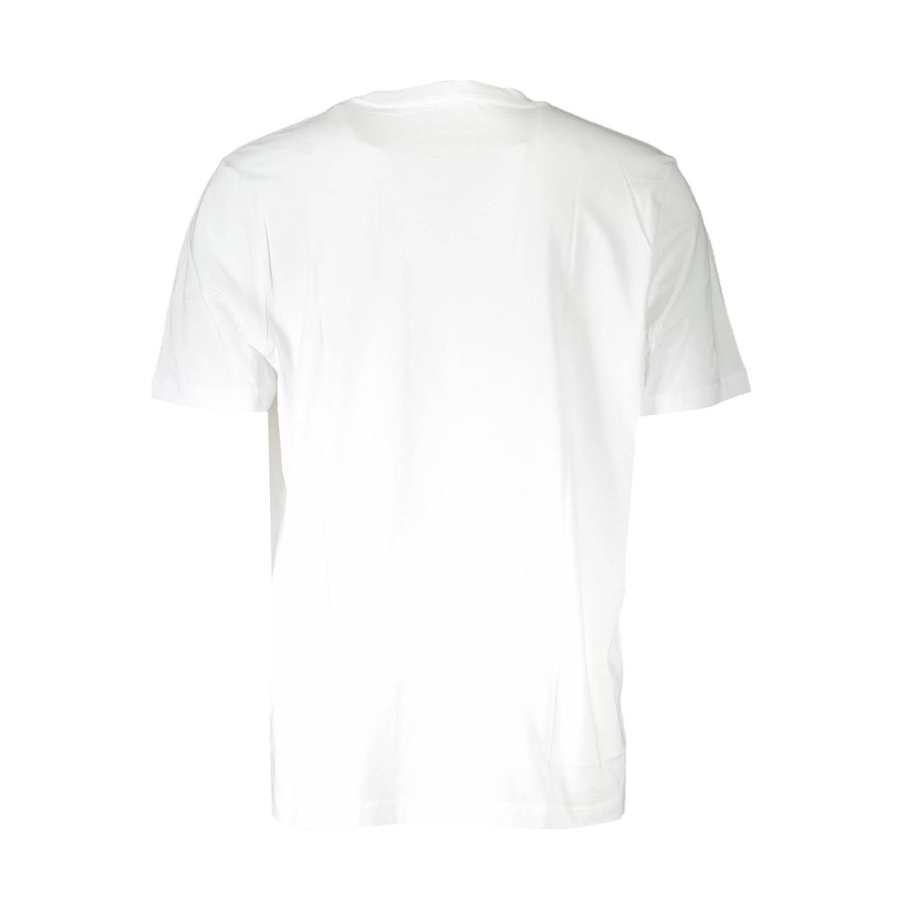 T-Shirt by Diesel for men in cotton white showcases a fashionable silhouette, elegantly detailed with a fashionable and for a sophisticated, high-fashion look.