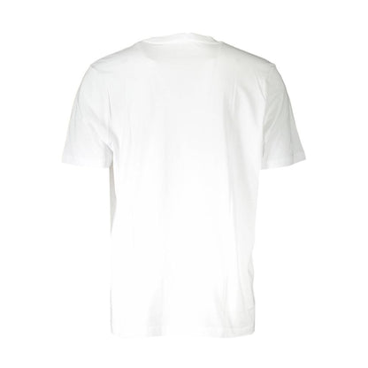 T-Shirt by Diesel for men in cotton white showcases a fashionable silhouette, elegantly detailed with a fashionable and for a sophisticated, high-fashion look.