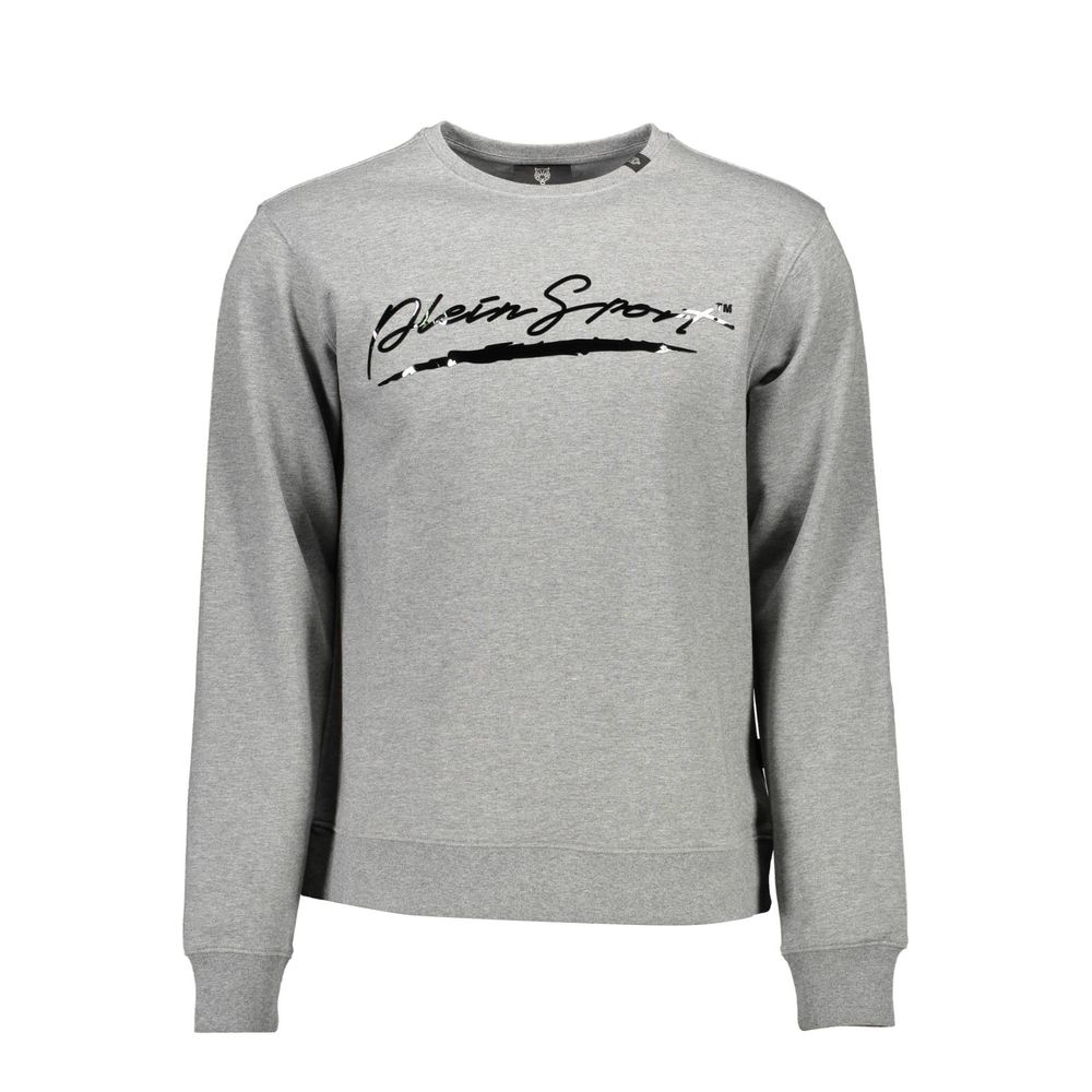Sweatshirt by Plein Sport for men in cotton polyester brown, gray & print presents a smart casual silhouette, featuring a smart casual crew neckline and long-sleeve for a sophisticated look.