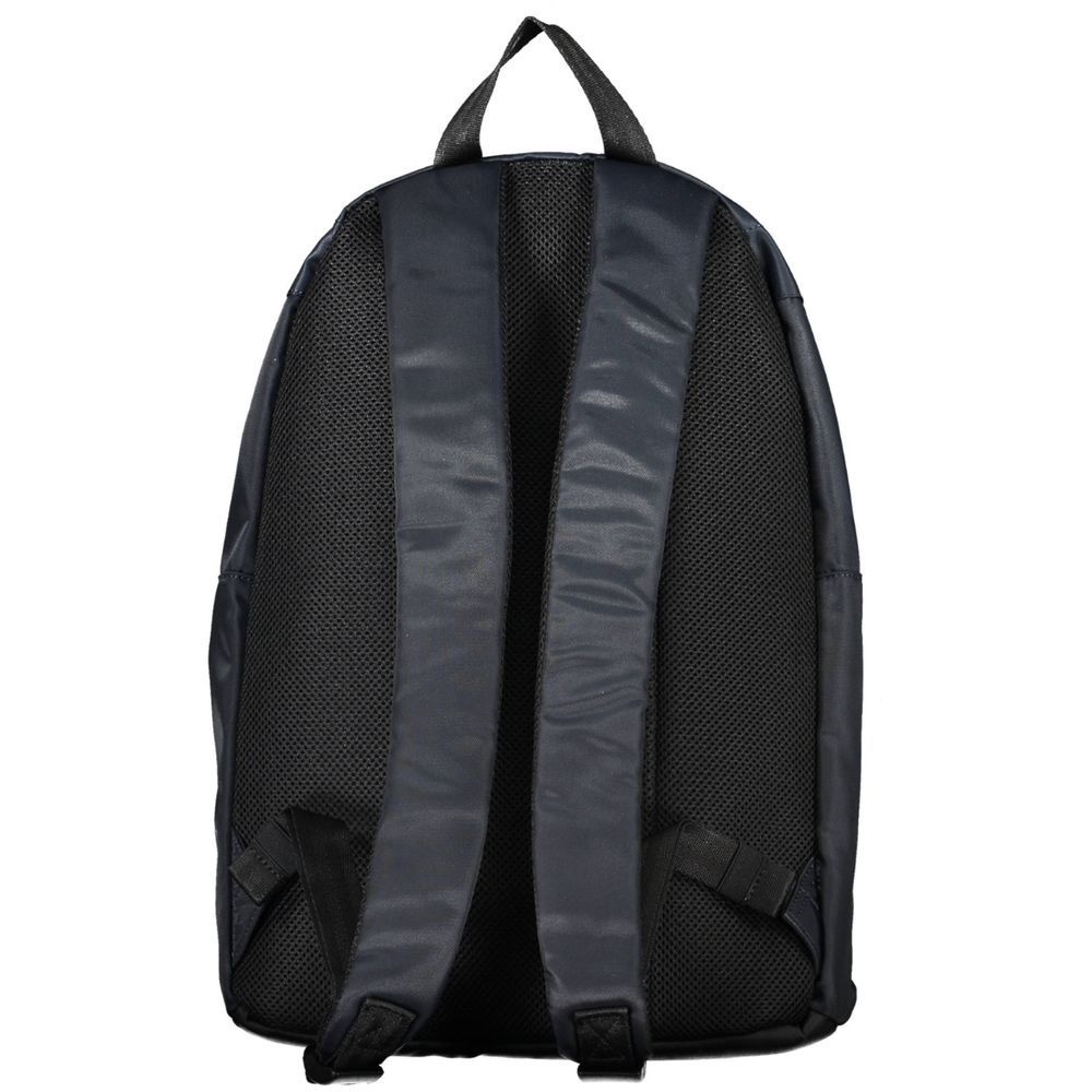 Backpack by Tommy Hilfiger for men in polyester blue & signature features an stately silhouette from the Polyester Backpack range, with a secure zipper, ample external-pockets, internal-pockets & laptop-compartment, and versatile backpack-strap & adjustable-strap.
