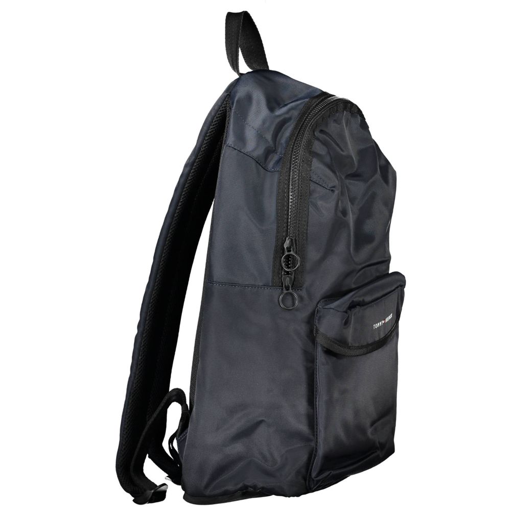 Backpack by Tommy Hilfiger for men in polyester blue & signature showcases a stately Polyester Backpack design, featuring a secure zipper with stately external-pockets, internal-pockets & laptop-compartment and versatile backpack-strap & adjustable-strap.
