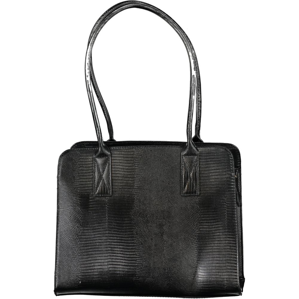 Mario Valentino Polyethylene Phone Holder Handbag - Black