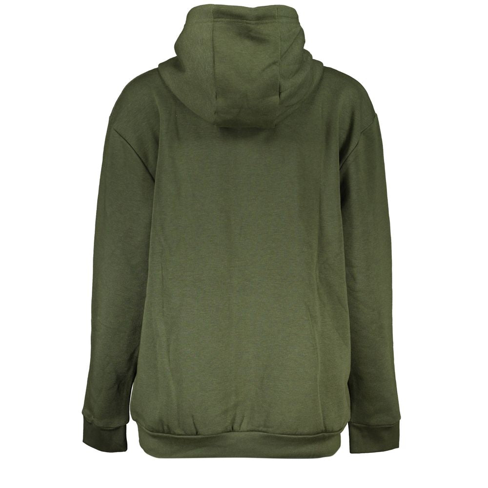 Hooded Sweatshirt Hoodie by Cavalli Class for women in cotton green & print features a authentic silhouette, showcasing a sophisticated and authentic detail for a refined finish.