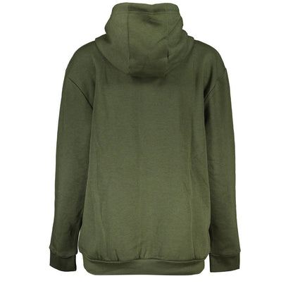 Hooded Sweatshirt Hoodie by Cavalli Class for women in cotton green & print features a authentic silhouette, showcasing a sophisticated and authentic detail for a refined finish.