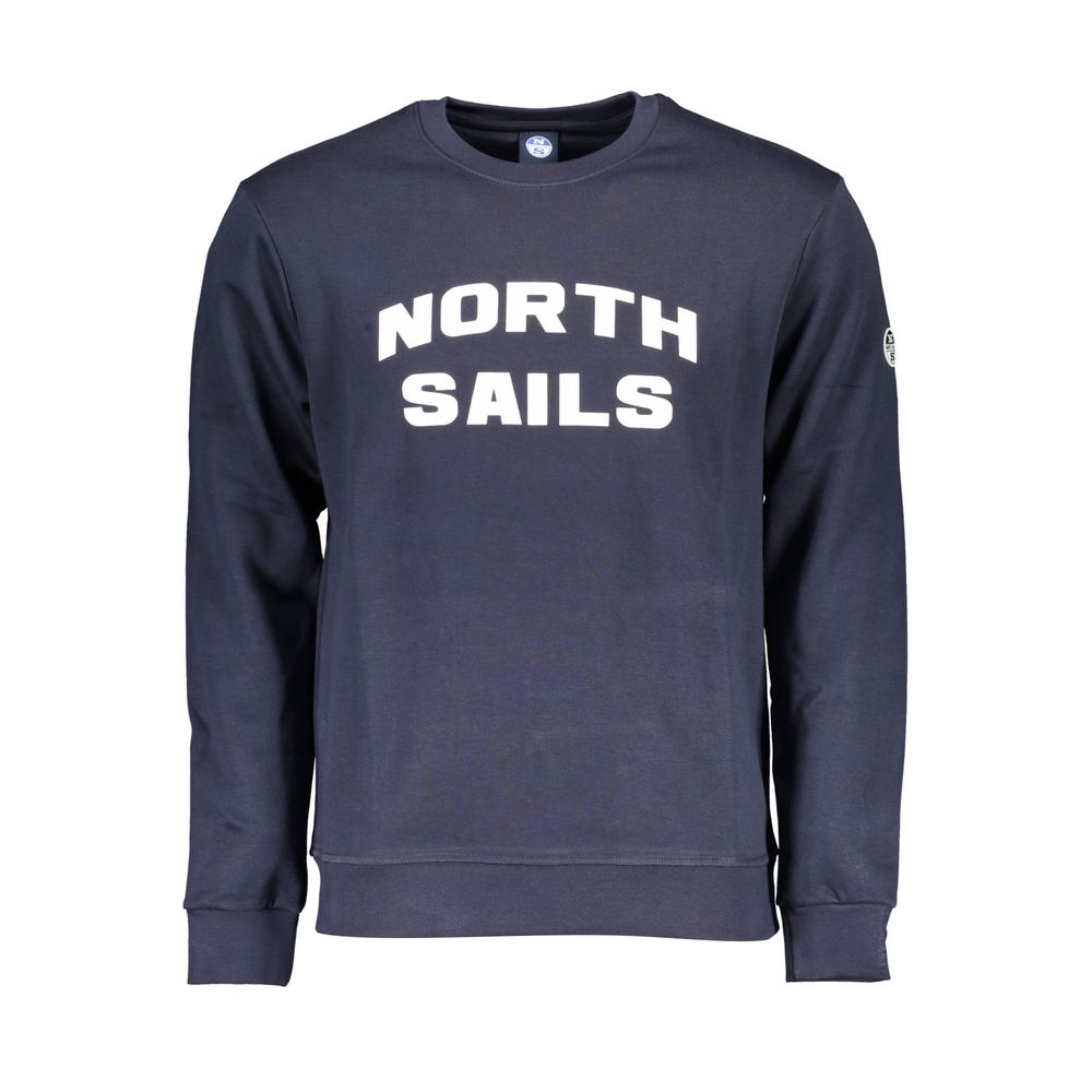 Sweatshirt by North Sails for men in cotton polyester blue & print presents a smart casual silhouette, featuring a smart casual crew neckline and for a sophisticated look.