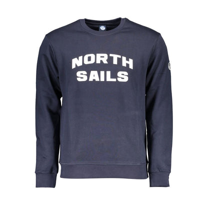 Sweatshirt by North Sails for men in cotton polyester blue & print presents a smart casual silhouette, featuring a smart casual crew neckline and for a sophisticated look.