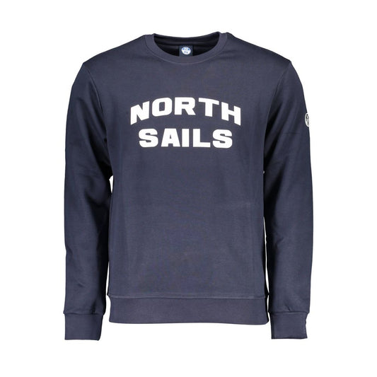 Sweatshirt by North Sails for men in cotton polyester blue & print presents a smart casual silhouette, featuring a smart casual crew neckline and for a sophisticated look.