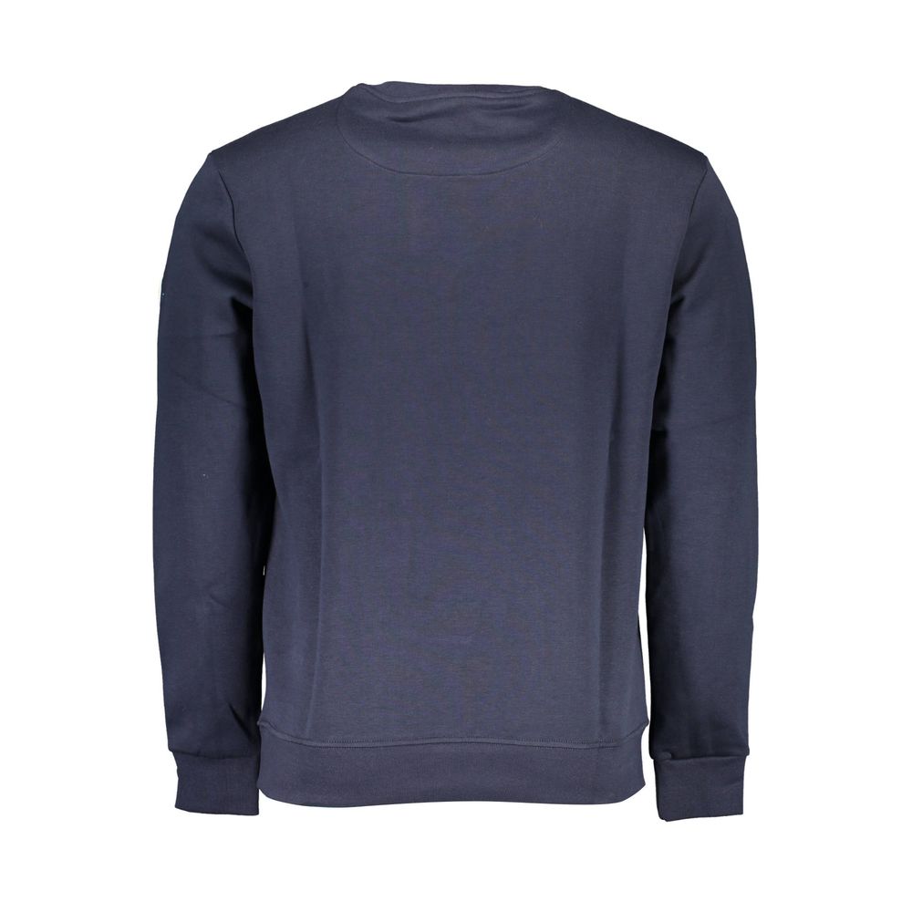 Sweatshirt by North Sails for men in cotton polyester blue & print features an provocated silhouette, detailed with a provocated and a refined crew neckline for a sophisticated aesthetic.