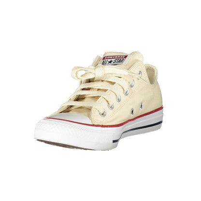 Sneakers by Converse for men in cotton polyester beige presents a sumptuous silhouette, artfully capturing the essence of the Men's Casual Cotton Polyester Sneakers with its sumptuous casual style design.