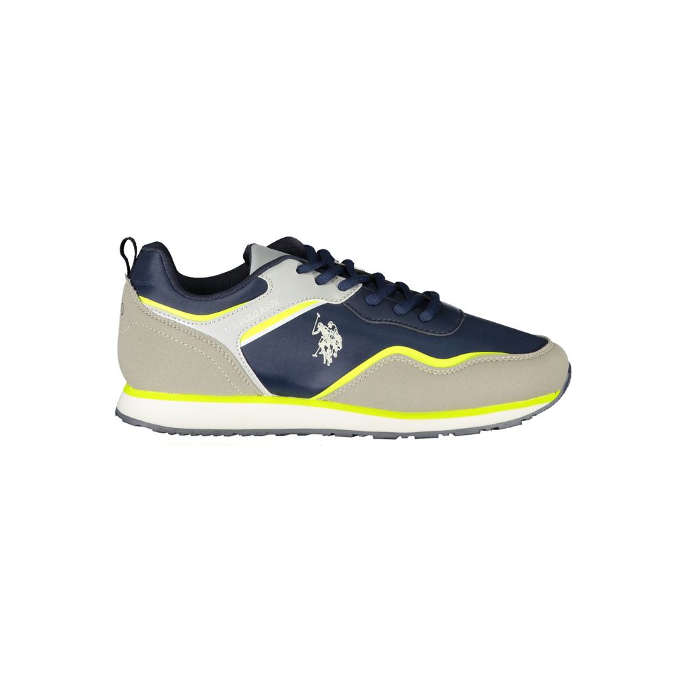 Sneakers by U.S. POLO ASSN. for women in polyester blue presents a sumptuous silhouette, artfully capturing the essence of the Women's Athletic Casual Polyester Sneakers with its sumptuous athletic casual style design.