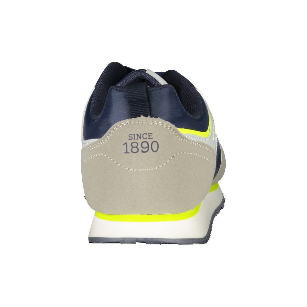 Sneakers by U.S. POLO ASSN. for women in polyester blue features an opulent silhouette from the Women's Athletic Casual Polyester Sneakers collection, showcasing a signature athletic casual style with an opulent finish.