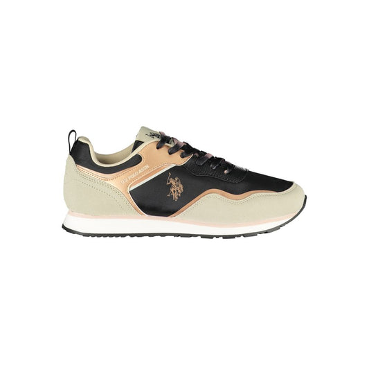Sneakers by U.S. POLO ASSN. for women in polyester black presents a sumptuous silhouette as Women's Casual Polyester Sneakers, expertly defined by a sumptuous casual style for a sumptuous, high-fashion look.