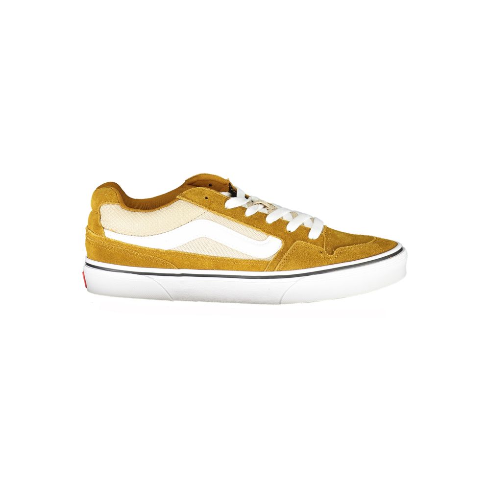 Sneakers by Vans for men in polyester yellow presents a sumptuous silhouette from the Men's Fashion Polyester Sneakers collection, showcasing a sumptuous fashion style for an elevated aesthetic.