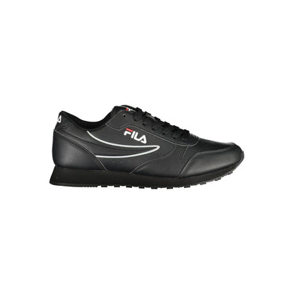 Fila Women's Athletic Polyurethane Sneakers - Black
