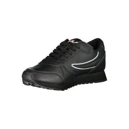 Fila Women's Athletic Polyurethane Sneakers - Black