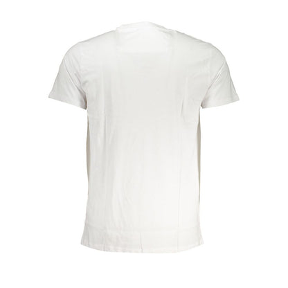 Cavalli Class Men's Crew Neck Cotton T-Shirt - White Print