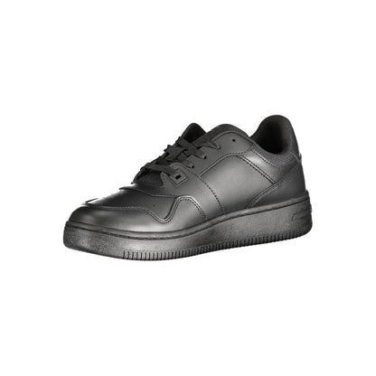 Sneakers by Tommy Hilfiger for women in polyester black features an sumptuous design from the Women's Fashion Polyester Sneakers collection, highlighting a sumptuous fashion style for a premium, high-fashion look.