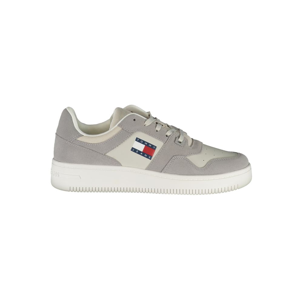 Tommy Hilfiger Men's Fashion Polyester Sneakers - Gray Print