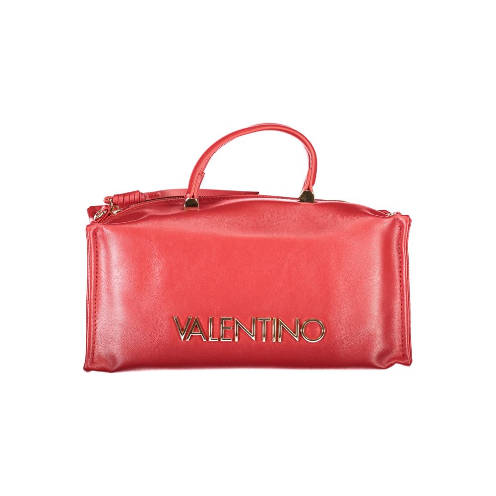 Handbag by Mario Valentino for women in polyethylene red features a refined silhouette, showcasing a secure zipper, organized external-pockets & internal-pockets, and versatile shoulder-strap, handle & adjustable-strap for a refined finish.