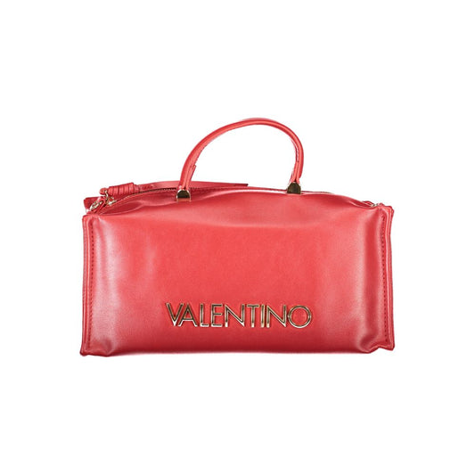 Handbag by Mario Valentino for women in polyethylene red features a refined silhouette, showcasing a secure zipper, organized external-pockets & internal-pockets, and versatile shoulder-strap, handle & adjustable-strap for a refined finish.