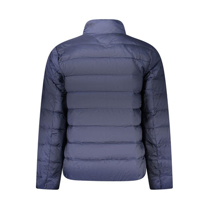 Jacket by Tommy Hilfiger for men in polyamide blue showcases a contemporary silhouette, detailed with a contemporary and premium lightweight & pockets for a sophisticated finish.