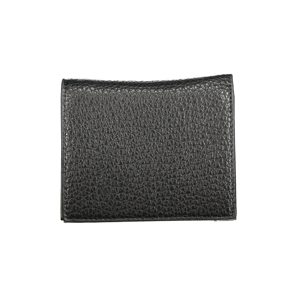 Cardholder Wallet by Mario Valentino for women in polyethylene black & signature features a streamlined silhouette, showcasing the streamlined Polyethylene Cardholder Wallet design with sophisticated card-organization eco-friendly coin-purse for a premium look.