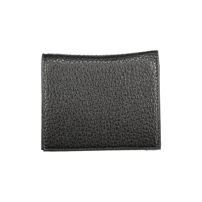 Cardholder Wallet by Mario Valentino for women in polyethylene black & signature features a streamlined silhouette, showcasing the streamlined Polyethylene Cardholder Wallet design with sophisticated card-organization eco-friendly coin-purse for a premium look.