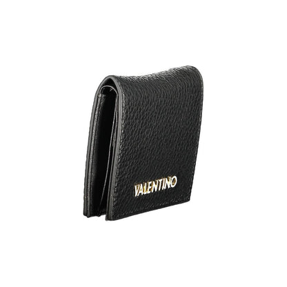 Cardholder Wallet by Mario Valentino for women in polyethylene black & signature showcases a discerning silhouette, artfully capturing the essence of Polyethylene Cardholder Wallet with its functional card-organization eco-friendly coin-purse.