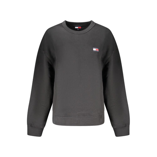 Tommy Hilfiger Women's Crew Neck Cotton Sweatshirt - Black Signature