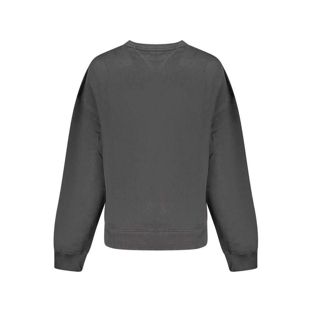 Tommy Hilfiger Women's Crew Neck Cotton Sweatshirt - Black Signature