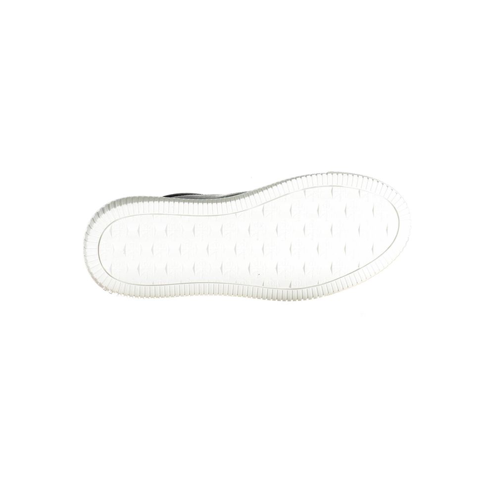 Athletic Sneakers by Calvin Klein for women in polyester polyethylene leather black & print presents a sleek silhouette, perfectly capturing the athletic style essence of Women's Athletic Polyester Polyethylene Leather Sneakers with its sleek design and premium finish.