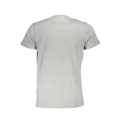 T-Shirt by Cavalli Class for men in cotton canvas brown & gray showcases a unassuming silhouette, artfully detailed with a refined and unassuming for a sophisticated, contemporary look.