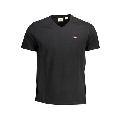 Levi's Men's Short-Sleeve V Neck Cotton T-Shirt - Black