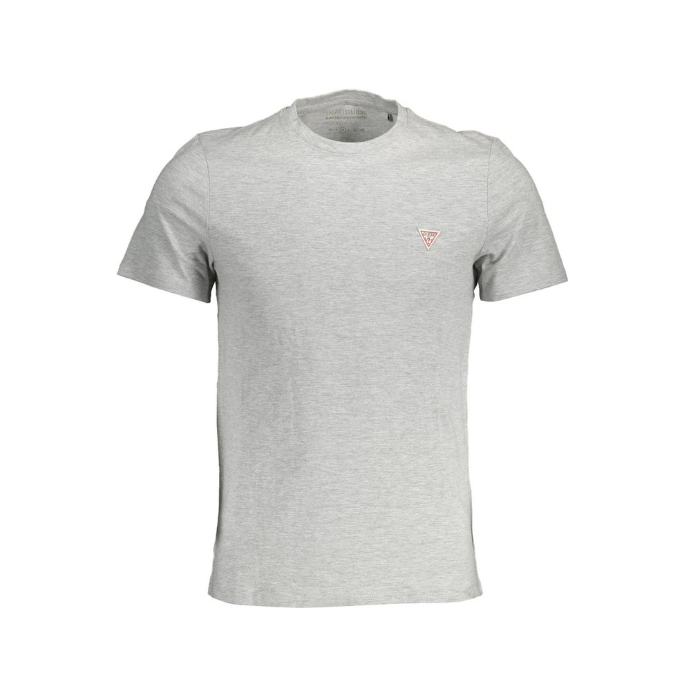 T-Shirt by Guess Jeans for men in viscose cotton brown & gray features an edgy silhouette, meticulously detailed with a sophisticated short-sleeve and crew neckline for a truly edgy finish.