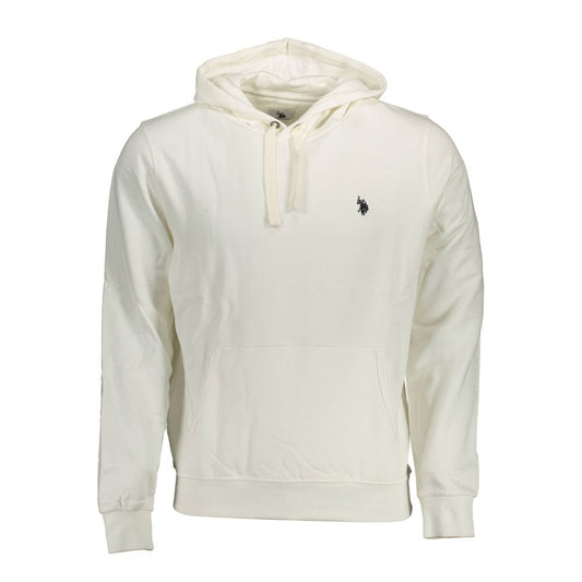 Hooded Sweatshirt Sweater by U.S. POLO ASSN. for men in cotton white showcases an masterful silhouette, artfully detailed with a masterful hooded neckline and for a sophisticated, premium finish.