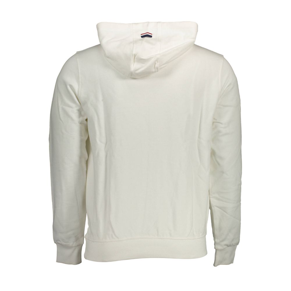 This Hooded Sweatshirt Sweater by U.S. POLO ASSN. for men in cotton white presents a understated silhouette, featuring a sophisticated hooded neckline and for a understated finish.