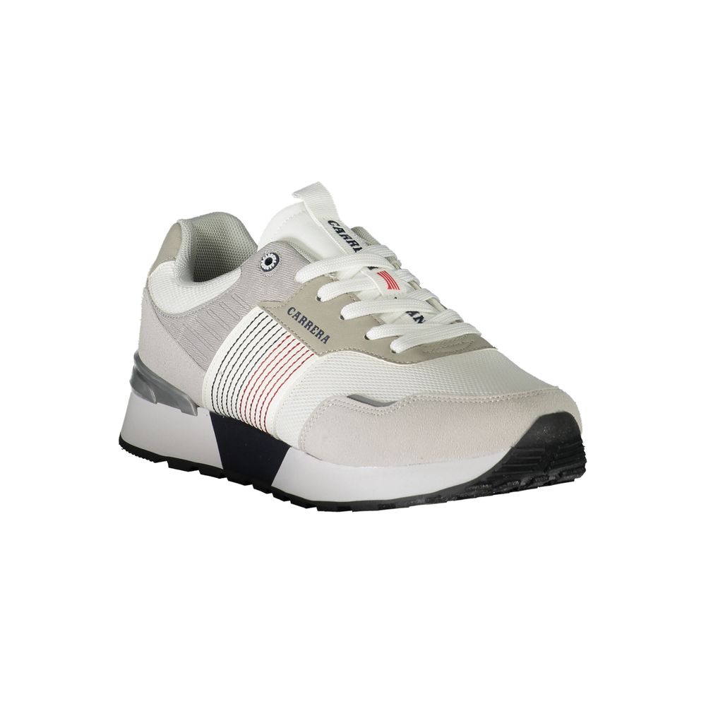 Athletic Sneakers Carrera men polyester white featuring a avant-garde Men's Low Top Polyester Athletic Sneakers design with a avant-garde low-top style for a refined finish.