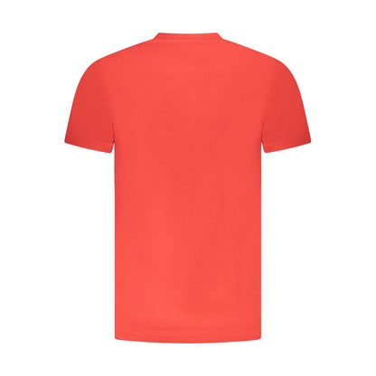 T-Shirt by Cavalli Class for men in cotton red & print showcases a chic silhouette, artfully detailed with a chic and for a chic finish.