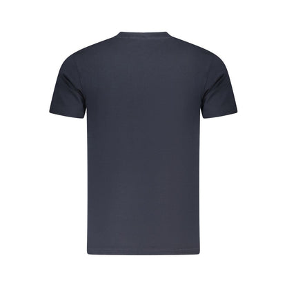 T-Shirt by Cavalli Class for men in cotton blue, signature & print features an on trend silhouette, perfectly showcasing a on trend and crew neckline for an elevated aesthetic.