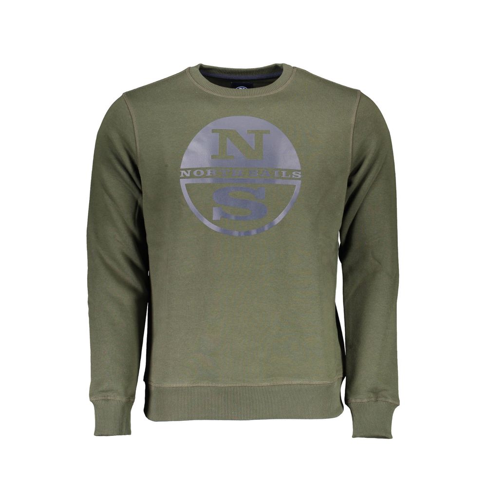 Sweatshirt by North Sails for men in cotton polyester green, signature & print features a unrivaled silhouette with a refined crew neckline and unrivaled detailing for a sophisticated look.