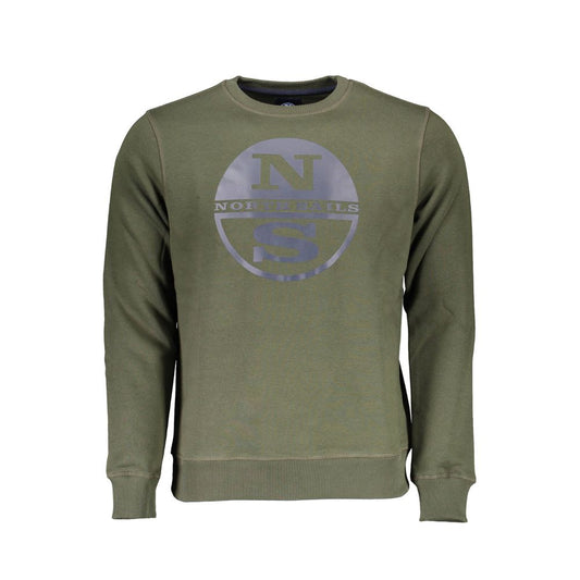 Sweatshirt by North Sails for men in cotton polyester green, signature & print features a unrivaled silhouette with a refined crew neckline and unrivaled detailing for a sophisticated look.