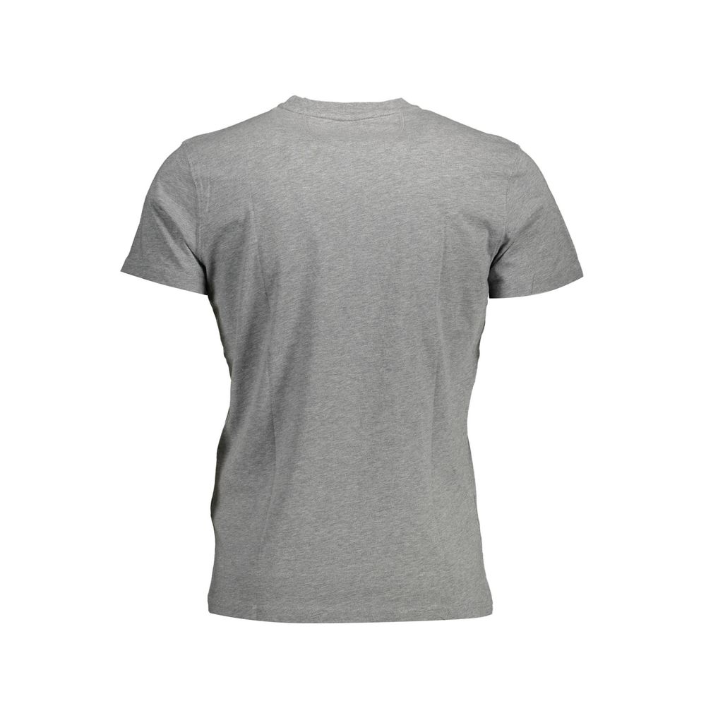 T-Shirt by La Martina for men in cotton brown & gray features an on trend silhouette, perfectly showcasing a on trend and crew neckline for an elevated aesthetic.