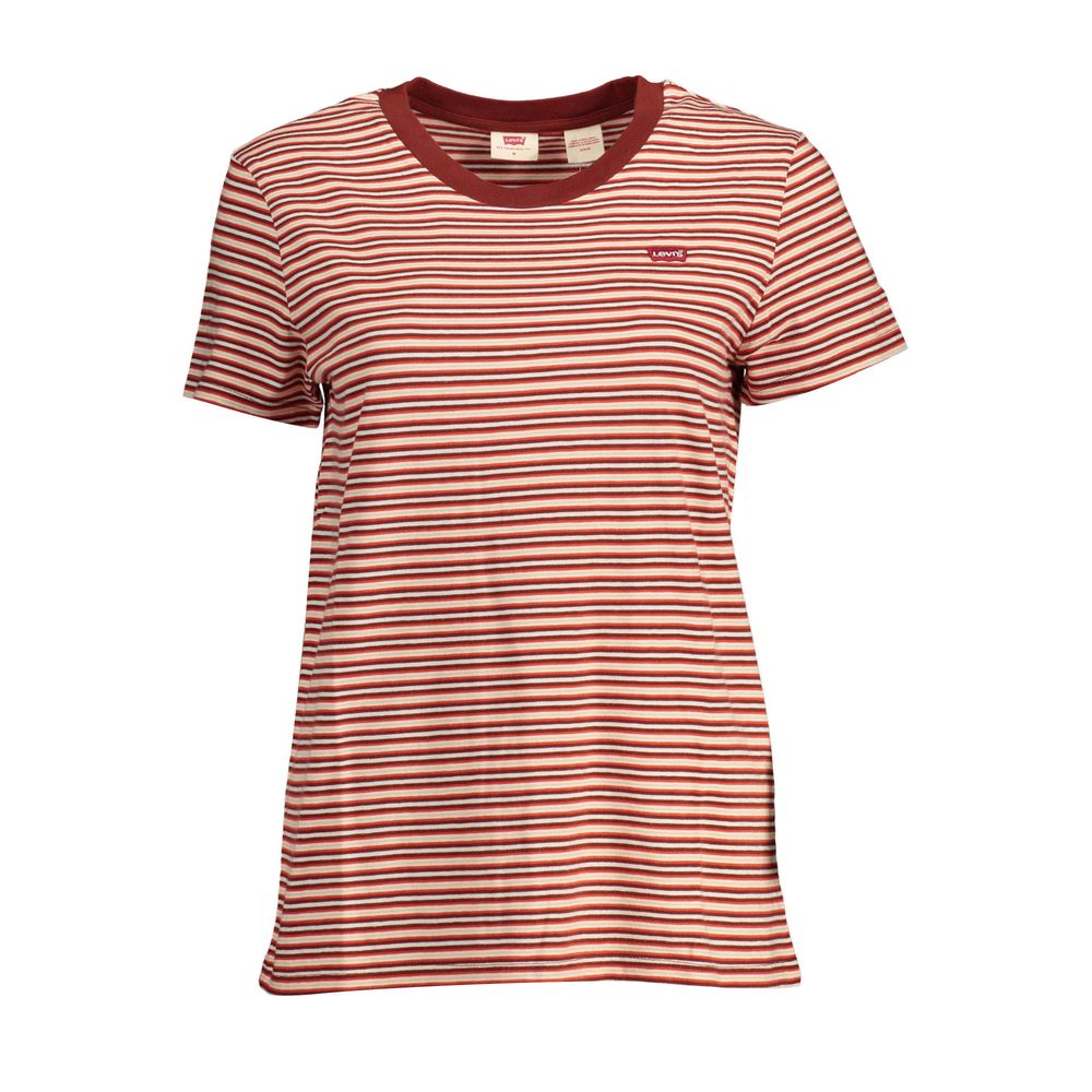 Levi's Women's Short-Sleeve Denim Cotton T-Shirt - Red