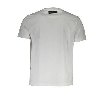T-Shirt by Plein Sport for men in cotton white, signature & print showcases a dramatic silhouette, elegantly detailed with a dramatic and for a truly dramatic finish.